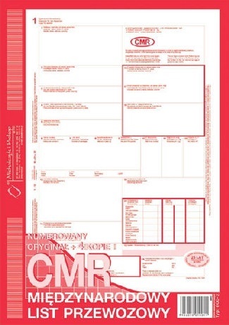 Международная накладная CMR А4 1+4 80 тыс.