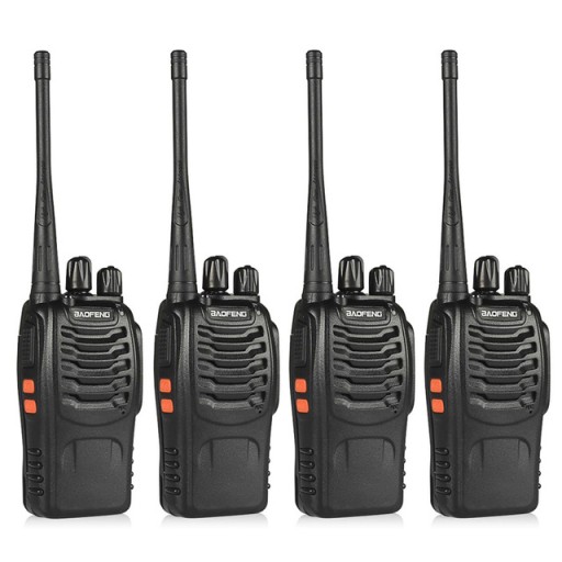4 рации Baofeng BF-888s ВЫСОКОГО ДИАПАЗОНА МОЩНОСТИ