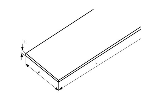 Płaskownik nierdzewny sur 70x6 AISI 304 1500mm