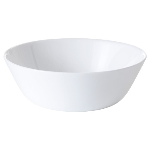 MISKA IKEA OFTAST 400ML 15CM BIAŁA SZKŁO HARTOWANE