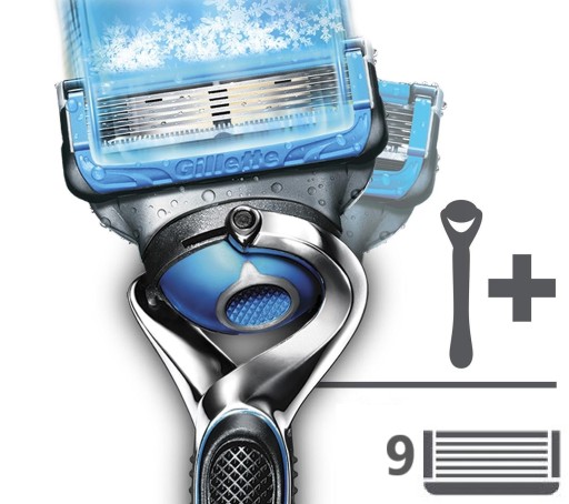 GILLETTE FUSION PROSHIELD CHILL 9 ШТ + ФЛЕКСБАЛ