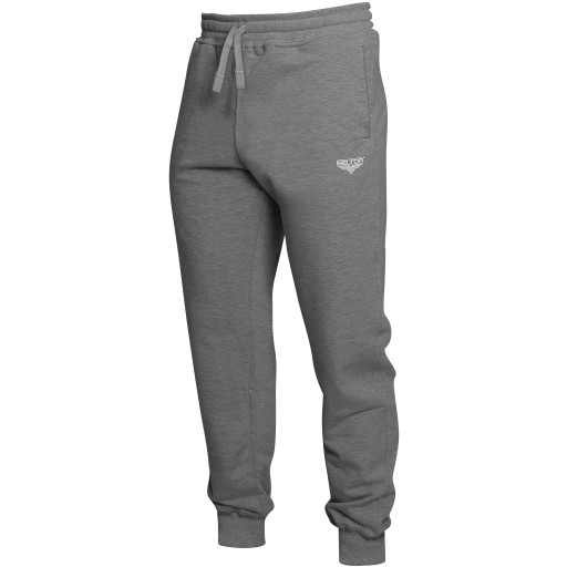 BELTOR BW SPODNIE DRESOWE DRESY SZARE MELANŻ S HAWK SWEATPANTS LOGO