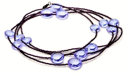 Длинное фиолетовое ожерелье из бисера Ultra Violet Bal