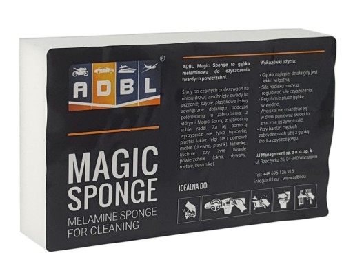 ADBL MAGICAL NANO SPONGE - очищает без моющих средств.