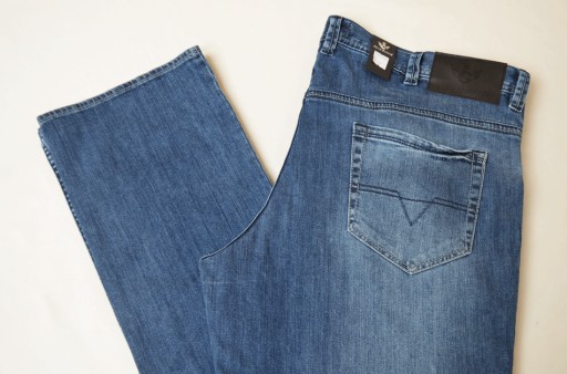 DUŻE DŁUGIE spodnie Clubing jeans 128-130 pas L38