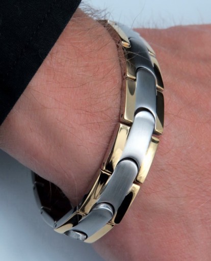 ELEGANCKA ZDROWOTNA BRANSOLETA BRANSOLETKA MĘSKA MAGNETYCZNA MOCNA ORYGINAŁ