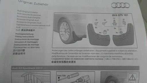 ЗАДНИЕ ПОДКЛОНКИ AUDI A3 8V4 8V4075101 SPORTBACK