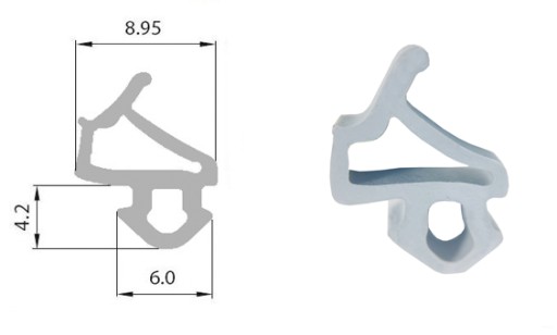 EPDM S-1127 A Уплотнитель оконный VEKA