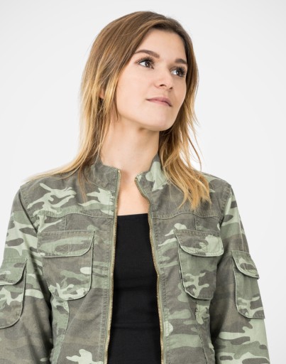 Толстовка женская армейская Katana Jacket Camo 410 л зеленая