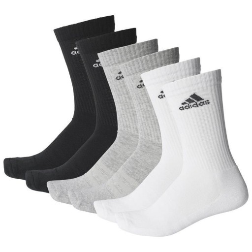 НОСКИ ADIDAS LONG STRIPES размер 39–42, МУЛЬТИ, 6 ПАКЕТ