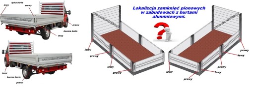 Боковой вертикальный замок из алюминия H400 - P/L