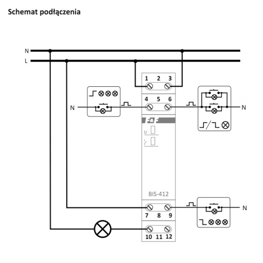 Импульсная реле 1Z 160A F & F BIS-412I 230V