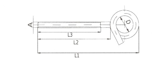 HAK MOCOWANIE HUŚTAWKI HAMAKA M8x210