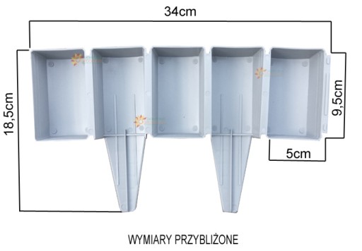 PALISADA EKO BRĄZ 3,2m PŁOTEK OBRZEŻE OGRODOWE