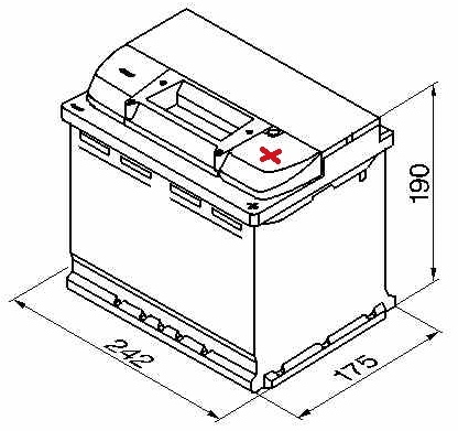 Аккумулятор VIRTZ 12В/62Ач L+ 540А FRESH, НОВЫЙ