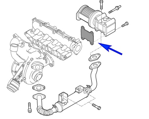 Zaślepka EGR Fiat Opel Alfa 1.9 16V 2.4 JTD CDTI