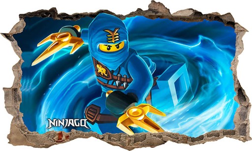 Наклейка на стену LEGO NINJAGO 3D XXL