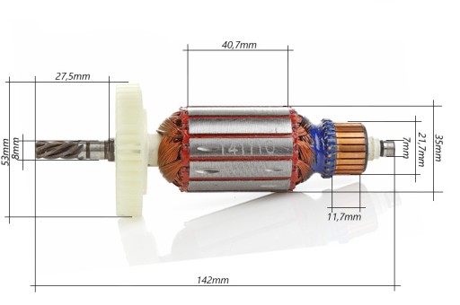 РОТОР ЭЛЕКТРИЧЕСКИХ НОЖНИЦ ES116 5 РЕЗЦ