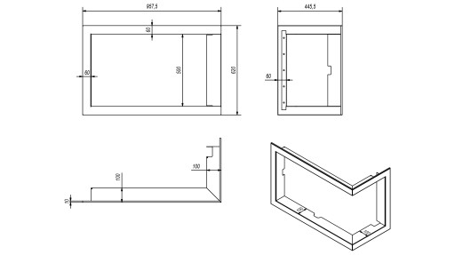 СТАЛЬНАЯ РАМА ДЛЯ LUCY 14 RIGHT BS SLIM INSERT