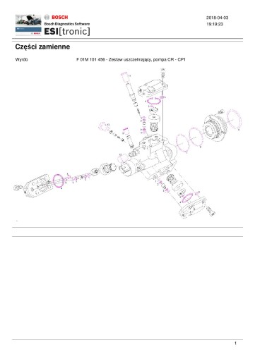 Комплект уплотнений для насосов CR Bosch CDI/HDI/JTD/CTDI