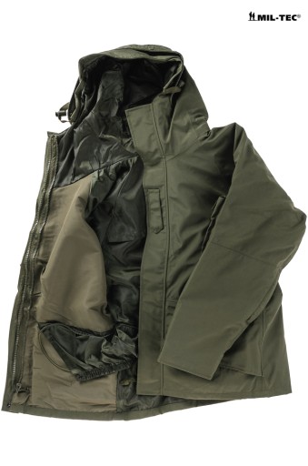 Год -Раунд 3 в 1 куртке с мембраной и лайнером Parka Polar Olive xxl