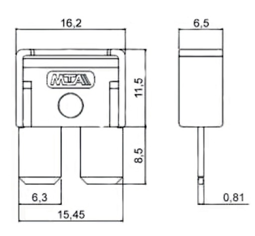 АВТОМОБИЛЬНЫЙ ПРЕДОХРАНИТЕЛЬ MAXI COMPACT 25A