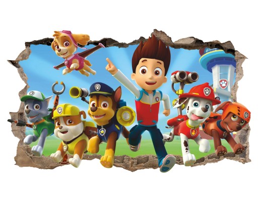 Наклейка на стену PAW PATROL большая XXL P1