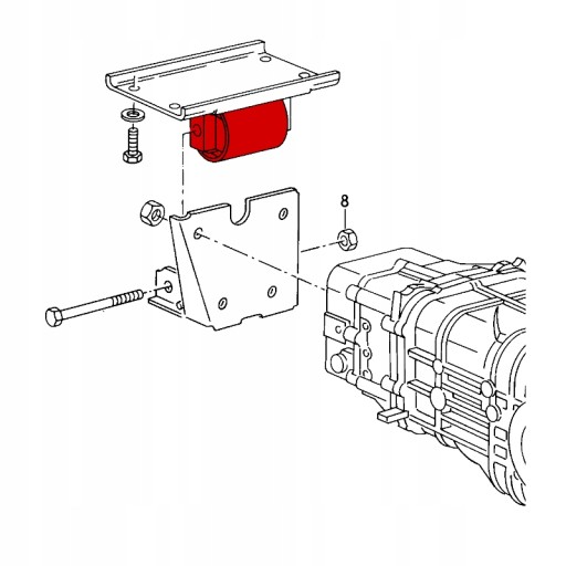 Вставка опоры коробки передач VW T3 Transporter Diesel