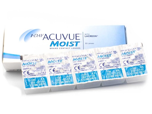 1-DAY ACUVUE MOIST 10 ШТ. -2,50 8,5