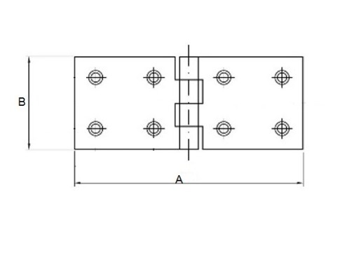 ПЕТЛЯ ДЛЯ СТРОИТЕЛЬНОЙ КОРОБКИ ОЦИНКОВАННАЯ 35 x 150