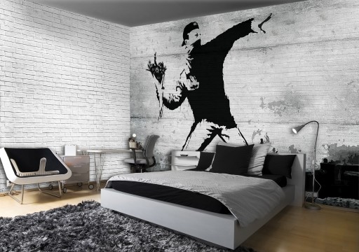 FOTOTAPETA MURAL BANKSY 14A V4 254x184 F3026 #