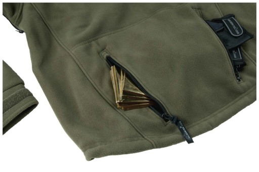Мужская флисовая кофта Helikon Patriot с капюшоном, термоизолирующая, цвет Olive Green, размер XXL