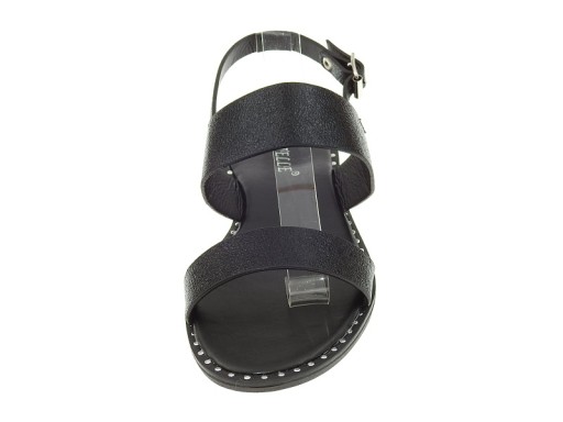 Sandały Klasyczne gładkie L169 Black r.39