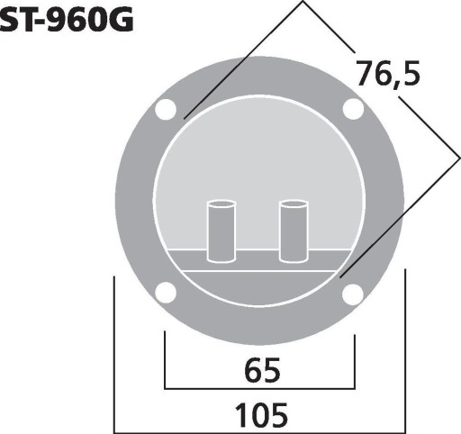 КРУГЛЫЙ ДИНАМИЧЕСКИЙ КЛЕММ MONACOR ST-960G 51G