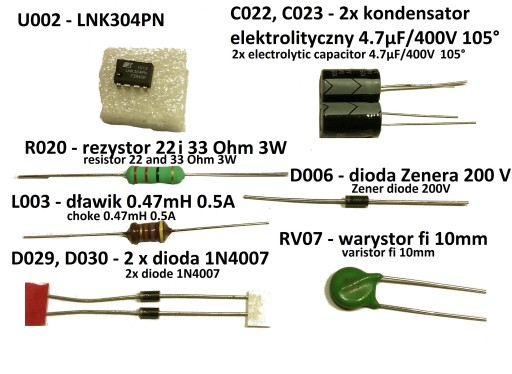 Ремонтный комплект Whirlpool L2524 AWO AWE AWSP TDLR