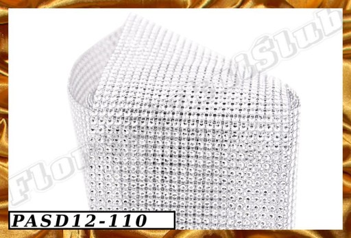 Лента Diamond Belt с кристаллами 12см/9м 5 цветов