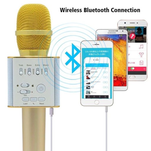 БЕСПРОВОДНОЙ КАРАОКЕ-МИКРОФОН, ДИНАМИК BLUETOOTH