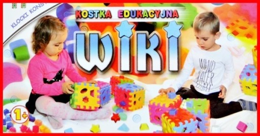 KOSTKA EDUKACYJNA WIKI UKŁADANKA WAFLE SORTER 12M