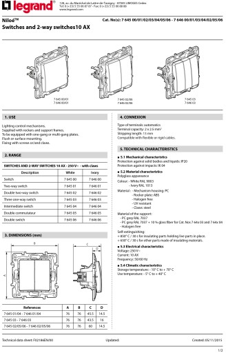 NILOE Legrand Тройной соединитель кремовый 764603