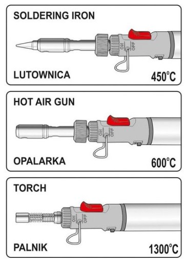 ГАЗОВЫЙ ПАЯЛОК 3В1 ТЕПЛОВАЯ ПЫЛКА ГОРЕЛКА