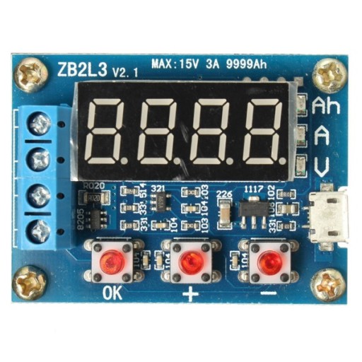 Тестер емкости аккумулятора ZB2L