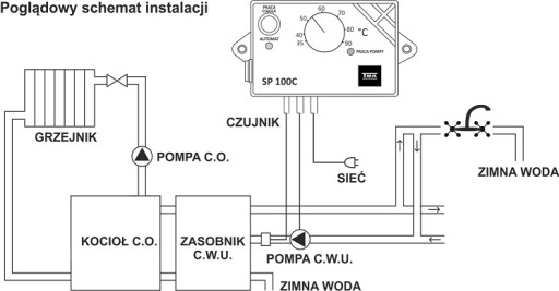 КОНТРОЛЛЕР ТМК SP 100C НАСОС ГВС