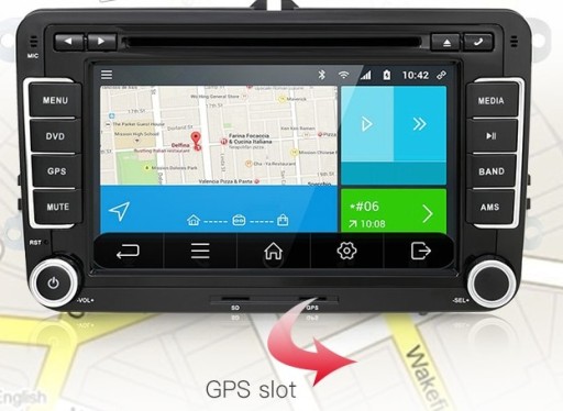 Магнитола 7 дюймов Android 12 VW GPS navi wifi Golf PL