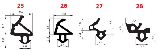 ALUPLAST S-1559 A Уплотнители окон