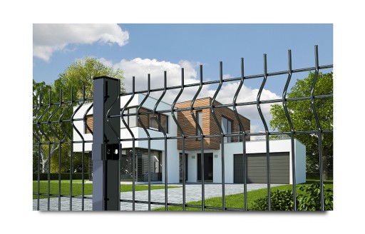 PANELE ogrodzeniowe CZARNE 4mm 50x200 h=1,5m PANEL