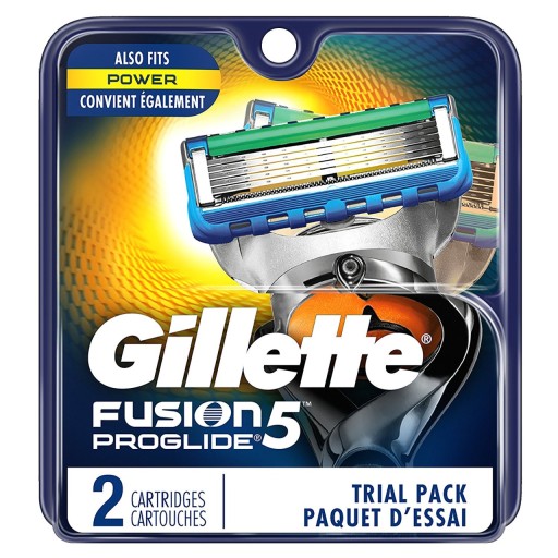 Gillette Fusion5 Proglide 2 шт. Вставки для лезвий Power