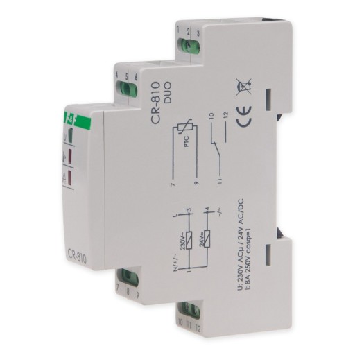 РЕЛЕ КОНТРОЛЯ ТЕМПЕРАТУРЫ F&F CR-810 DUO