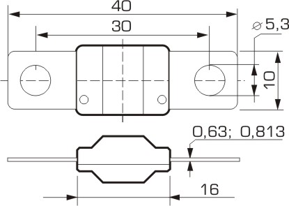 АВТОМОБИЛЬНЫЙ ПРЕДОХРАНИТЕЛЬ MIDI VAL MIDIVAL 40A MTA