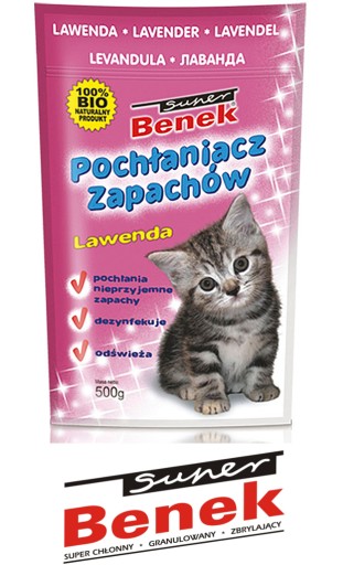 Benek Lavender Поглотитель запахов 450г Лаванда