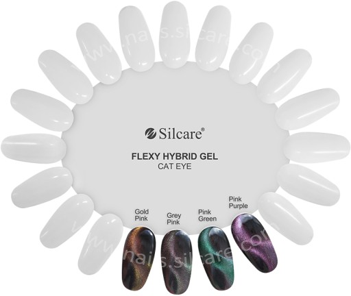 Гибридный гель Silcare Flexy Cat Eye 4 вида